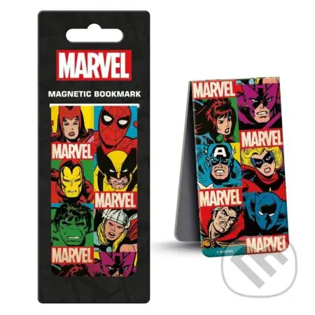 Magnetická záložka Marvel - Retro Grid