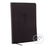 NKJV, Value Thinline Bible, Large Print, Charcoal Leathersoft, Red Letter, Comfort Print - kniha z kategorie Filozofie