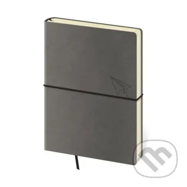 Zápisník Flexio Grey tečkovaný L,Zápisník Flexio Grey tečkovaný L