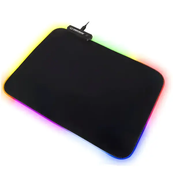 Podsvietená herná podložka pod myš - Čierna H30683