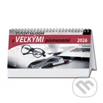 Stolový stĺpcový kalendár s veľkými písmenami 2026