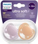 Philips AVENT Cumlík Ultrasoft Premium neutral 6-18m dievča 2 ks