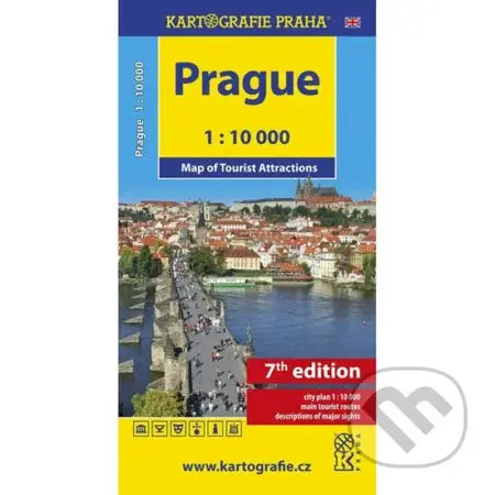 Prague - Map of Tourist Attractions /1:10 tis.