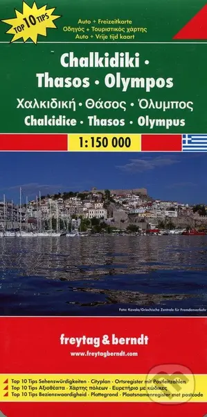 Chalkidiki, Thasos, Olympos 1:150 000 (Automapa)