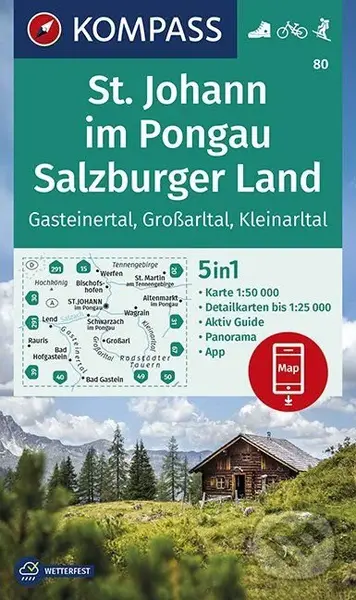 St. Johann im Pongau, Salzburger Land (Gasteinertal, Großarltal, Kleinarltal (5 in 1, WK 80, 1:50.000))
