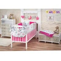 14-dielny set mega sada Be LOVE - Malina / sivá - sovička, 135x100cm