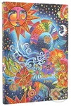 Paperblanks - týždenný diár Celestial Magic 2026 (flexi, midi, horizontálny, elastické zatváranie)