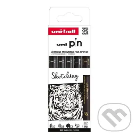 UNI PIN Drawing - sada linerů Sketching (5 ks)