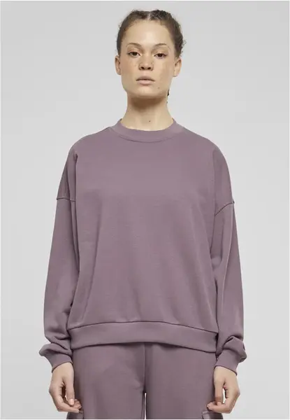 Women's Oversized Terry Sweatshirt Purple