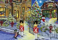 Christmas House - puzzle z kategorie Umělecké