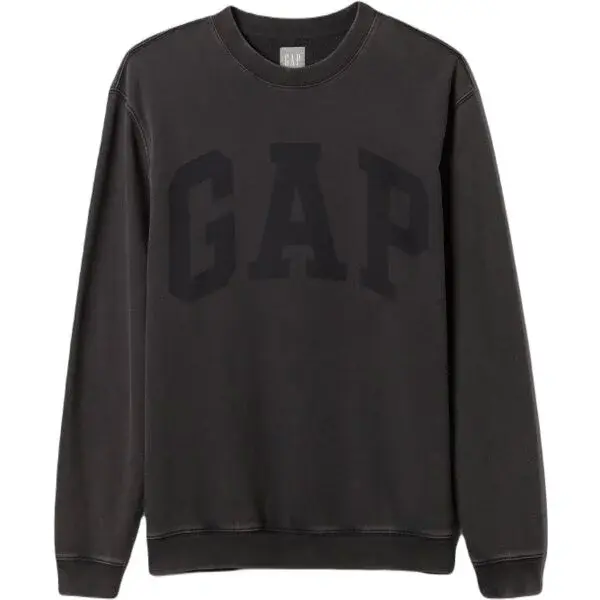 GAP TONAL LOGO Pánská mikina, černá, velikost