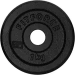 Fitforce PLB 1 KG x 25 MM Nakládací kotouč, černá, velikost