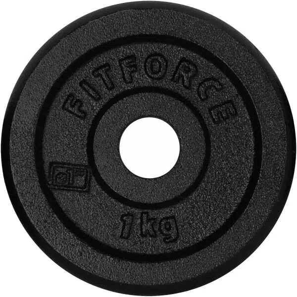 Fitforce PLB 1 KG x 25 MM Nakládací kotouč, černá, velikost