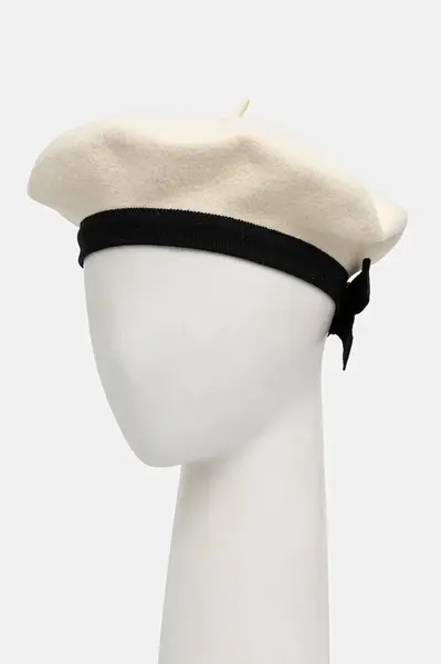 Vlněný baret Patou béžová barva, AC1120235