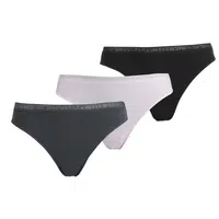 Tommy Hilfiger 3P THONG Dámské kalhotky, fialová, velikost S
