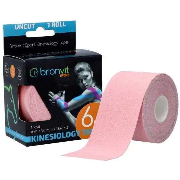 BronVit SPORT KINESIO TAPE CLASSIC Kinesio tejp, růžová, velikost