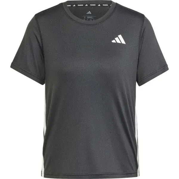 adidas WE 3-STRIPES CREW TEE Dámské triko, černá, velikost