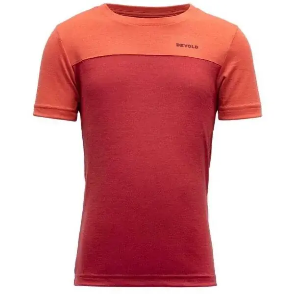 Devold NORANG KID Dětské tričko, červená, velikost 2Y