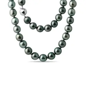 Náhrdelník z tahitských perel se zlatým zapínáním KLENOTA