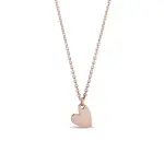 Přívěsek z růžového zlata ve tvaru srdíčka KLENOTA