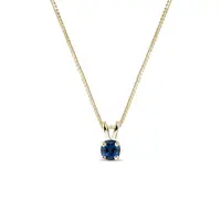 Zlatý náhrdelník so zafírom KLENOTA