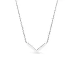 Náhrdelník s minimalistickým přívěskem z bílého zlata KLENOTA