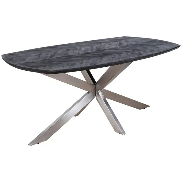 MID.YOU JÍDELNÍ STŮL, mangové dřevo, černá, 180/100/76 cm