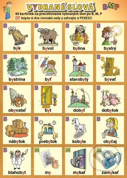 Vybrané slová po B, M, P - Petr Kupka - kniha z kategorie 1. stupeň