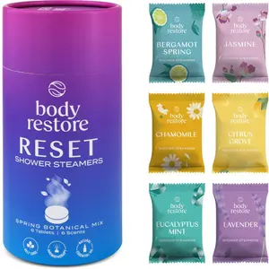 Body Restore Reset Shower Steamers tablety do sprchy vůně Spring Botanical Mix 6 ks