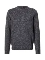 INDICODE JEANS Sveter 'Gro'  čierna melírovaná