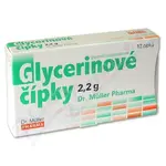 Glycerinové čípky 2.2g 12 čípků Dr.Müller