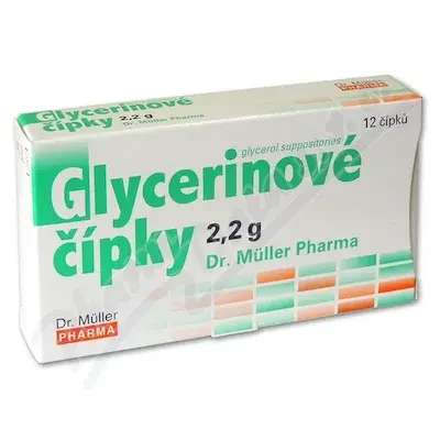 Glycerinové čípky 2.2g 12 čípků Dr.Müller