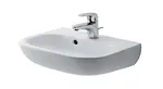 Duravit D-Code - Umývadielko, 45x34 cm, s prepadom, s otvorom na batériu, biela 07054500002
