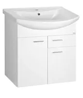 Aqualine Zoja - Umývadlová skrinka, 62x74x32 cm, biela 51065A