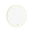 Nimco Zrcadla - Zrcadlo s LED osvětlením, průměr 60 cm, dotykový senzor, bílá ZPB 28000RVX-05