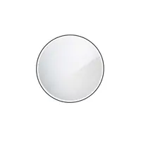 Nimco Zrcadla - Zrcadlo s LED osvětlením, průměr 60 cm, matná černá ZPC 28000R-90