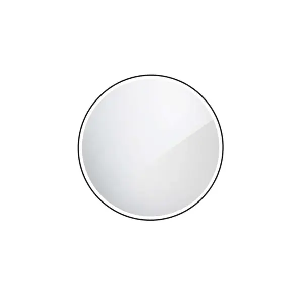 Nimco Zrcadla - Zrcadlo s LED osvětlením, průměr 60 cm, matná černá ZPC 28000R-90