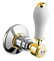 Sapho Reitano Rubinetteria Antea - Ventil pod omietku na 2 spotrebiče, chróm/zlato DEVIN102