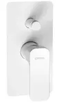 Sapho Spy - Sprchová baterie pod omítku s tělesem, 2 výstupy, bílá mat PY42/14
