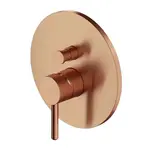 OMNIRES Y - Batéria pod omietku, na 2 spotrebiče, s telesom, kefovaná meď Y1235CPB