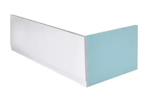 Polysan Plain - Panel čelný 165, ľavý, 165 cmx59 cm, biela 72615