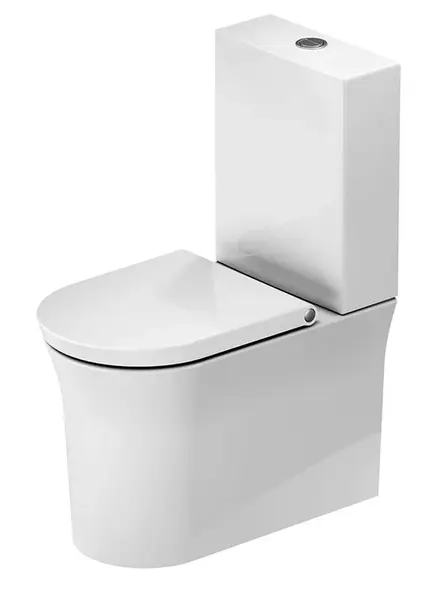 Duravit White Tulip - WC kombi misa, Vario odpad, Rimless, s WonderGliss, biela 21970900001
