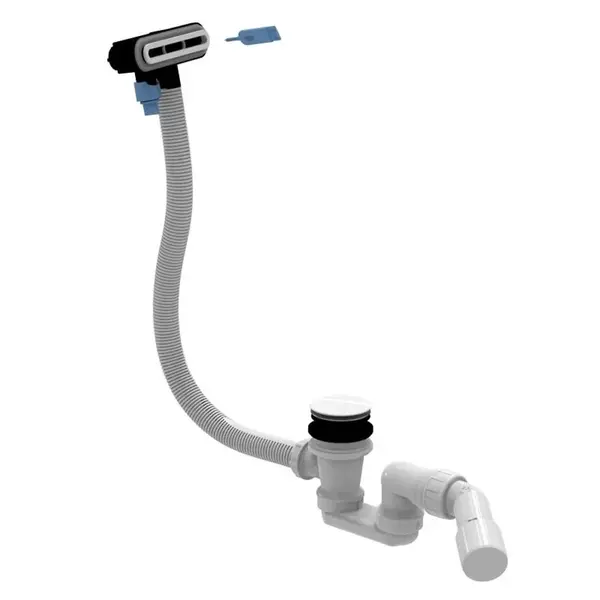 Villeroy & Boch Příslušenství - Vanová odtoková a přepadová souprava, Push-Open, alpská bílá U90959001