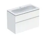 Geberit iCon - Skrinka s umývadlom, 9x5x6 cm, 2 zásuvky, KeraTect, lesklá biela 502.333.01.1