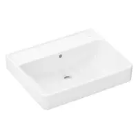 Hansgrohe Xanuia Q - Umývadlo 60x48 cm, s prepadom, bez otvoru na batériu, biela 60240450