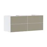 Hansgrohe Xevolos E - Umývadlová skrinka 137x56x55 cm, 4 zásuvky, matná biela/bronz 54196390