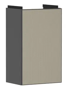 Hansgrohe Xevolos E - Umývadlová skrinka 58x34x25 cm, 1 dvierka, pánty vľavo, matná sivá/bronzová 54168390