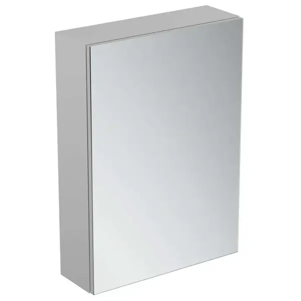 Ideal Standard Mirror&Light - Zrkadlová skrinka s LED osvetlením a zásuvkou, 50x70 cm, hliník T3428AL