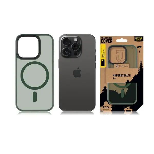 Zadní kryt Tactical MagForce Hyperstealth pro Apple iPhone 15 Pro, forest green