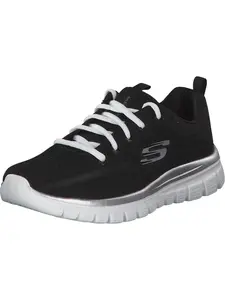 SKECHERS Nízke tenisky 'Graceful Get Connected'  čierna / biela